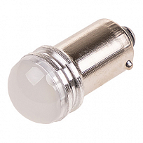 Автолампа диод T8.5 (T4W) 24V 3SMD диода BA9s 1-конт Белая SKYWAY Габариты min 2 шт